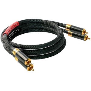 Кабель аудио 2xRCA - 2xRCA GoldKabel Black Edition Cinch MKII 0.75m