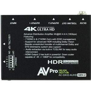 Усилитель-распределитель HDMI AV Pro Edge AC-DA12-AUHD-GEN2