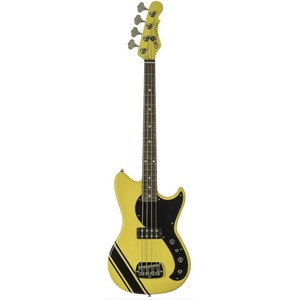 Бас-гитара G&L Launch Edition Fallout Shortscale Bass Racing Yellow CR с чехлом