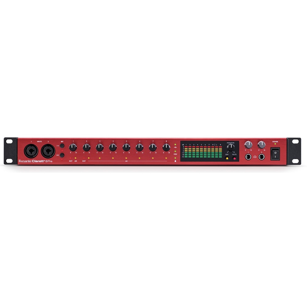 Внешняя звуковая карта с USB FOCUSRITE Clarett+ 8Pre