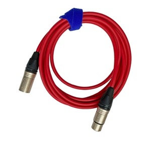 Кабель аудио 1xXLR - 1xXLR GS-PRO XLR3F-XLR3M red 10.0m