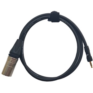 Кабель аудио 1xMini Jack - 1xXLR GS-PRO XLR3M-miniJackSt black 0.3m