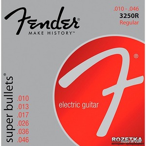 Струны для электрогитары Fender STRINGS NEW SUPER BULLET 3250R NPS BULLET END 10-46