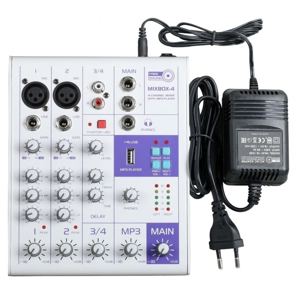 Аналоговый микшер Free sound MIXBOX-4