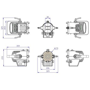 Прожектор театральный линзовый Silver Star SS816TW FREZNO 150 TW