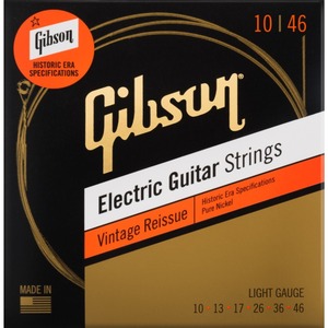 Струны для электрогитары Gibson SEG-HVR10 VINTAGE REISSUE ELECTIC GUITAR STRINGS LIGHT GAUGE