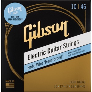 Струны для электрогитары Gibson SEG-BWR10 BRITE WIRE REINFORCED ELECTIC GUITAR STRINGS LIGHT GAUGE