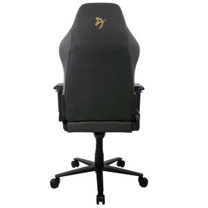 Кресло игровое Arozzi Primo Woven Fabric - Black - Gold logo