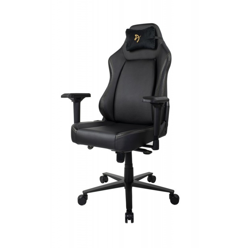 Кресло игровое Arozzi Primo PU - Black - Gold logo