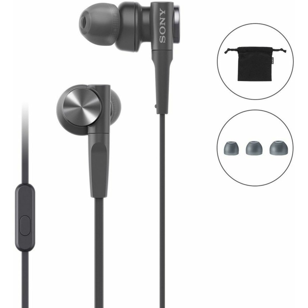 Наушники внутриканальные классические Sony MDR-XB55AP Black