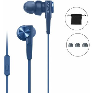 Наушники внутриканальные классические Sony MDR-XB55AP Blue