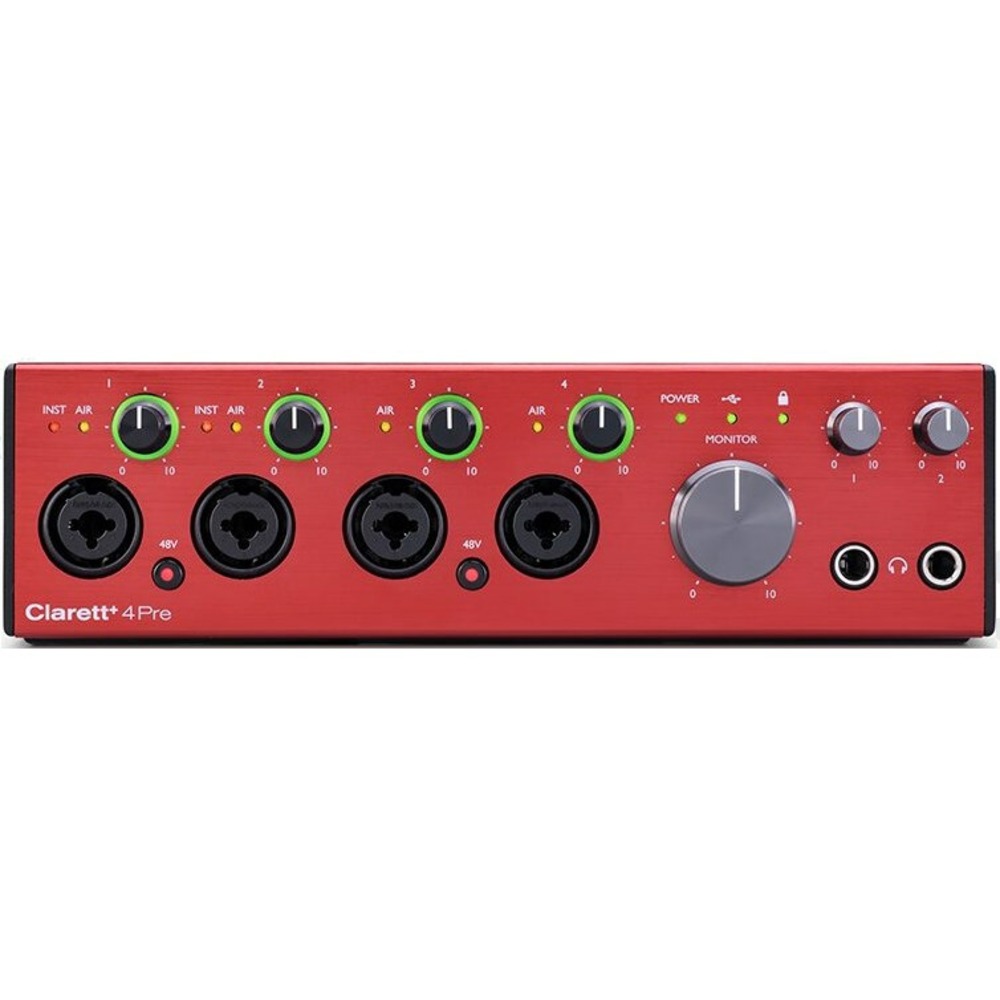 Внешняя звуковая карта с USB FOCUSRITE Clarett+ 4Pre