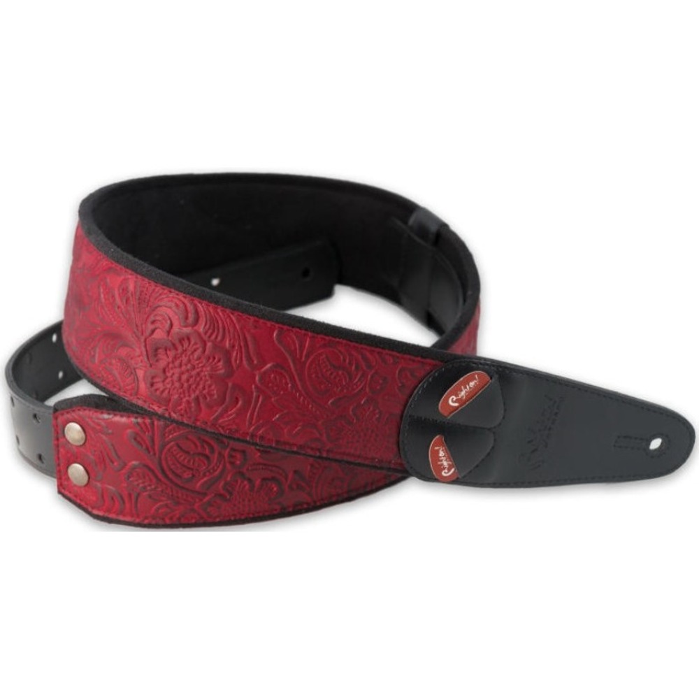 Ремень для гитары RightOn Straps 8401070130208 Steady Mojo Sandokan Red