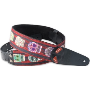 Ремень для гитары RightOn Straps 8401070150008 Steady Mojo Skulls Unique