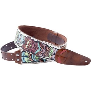 Ремень для гитары RightOn Straps 8401070280309 Steady Mojo Tiki White