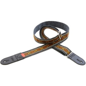 Ремень для гитары RightOn Straps 8401140040352 Ready Road Runner Rider Brown