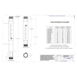 Кронштейн для проектора CHIEF CMS1012W