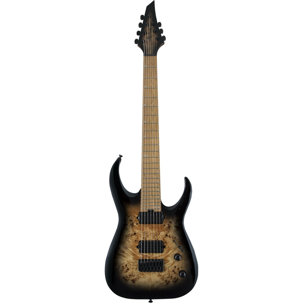 Электрогитара JACKSON PRO MM JUGG HT 7 BLK BRST P BURL
