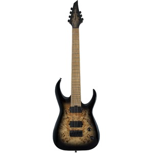Электрогитара JACKSON PRO MM JUGG HT 7 BLK BRST P BURL