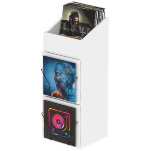 Подставка для пластинок Glorious Record Box Display Door White