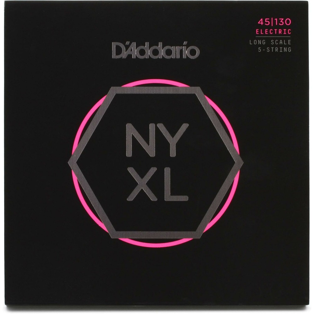 Комплект струн для 5-струнной бас-гитары 45-130 DAddario NYXL45130SL