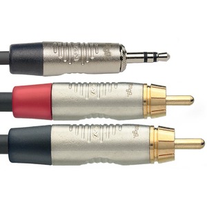 Кабель аудио 1xMini Jack - 2xRCA Stagg NYC3/MPS2CMR 3.0m