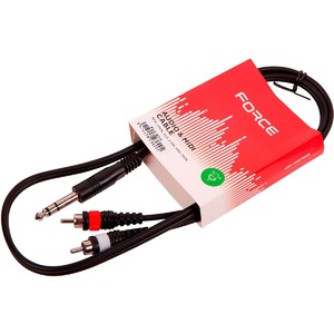 Кабель аудио 1xJack - 2xRCA FORCE FLC-27/1 1.0m