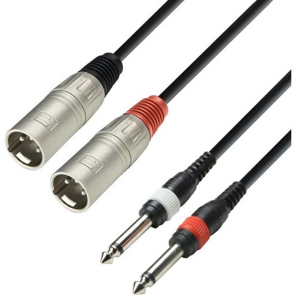 Кабель аудио 2xJack - 2xXLR Adam Hall K3TMP0300 3.0m