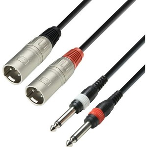 Кабель аудио 2xJack - 2xXLR Adam Hall K3TMP0300 3.0m