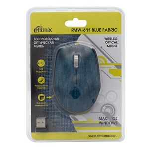 Мышь игровая Ritmix RMW-611 Blue fabric
