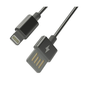 Кабель USB 2.0 Тип A - Lightning Ritmix RCC-426 Metal Grey 1.0m