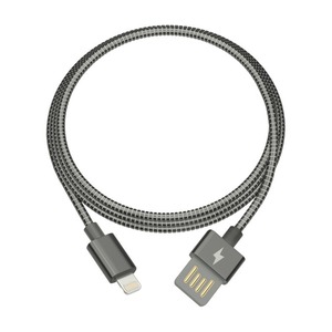 Кабель USB 2.0 Тип A - Lightning Ritmix RCC-426 Metal Grey 1.0m