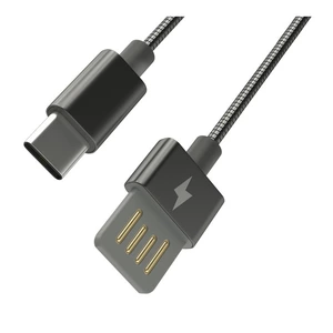 Кабель USB 3.1 Тип C - USB 2.0 Тип A Ritmix RCC-436 Metal Grey 1.0m