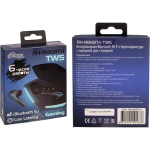 Игровая гарнитура Ritmix RH-886BTH TWS black