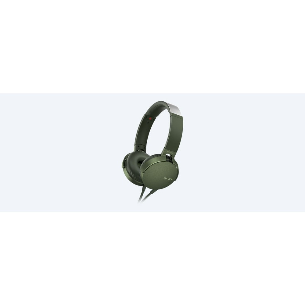 Наушники накладные классические Sony MDR-XB550AP EXTRA BASS Green