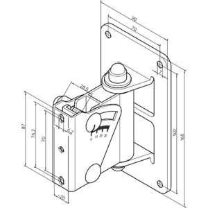 Кронштейн для акустической системы K&M 24471-000-55