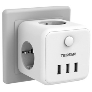 Сетевой фильтр Tessan TS-301-DE White