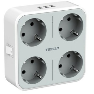 Сетевой фильтр Tessan TS-302-DE Grey