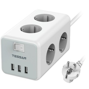Сетевой фильтр Tessan TS-306 Grey