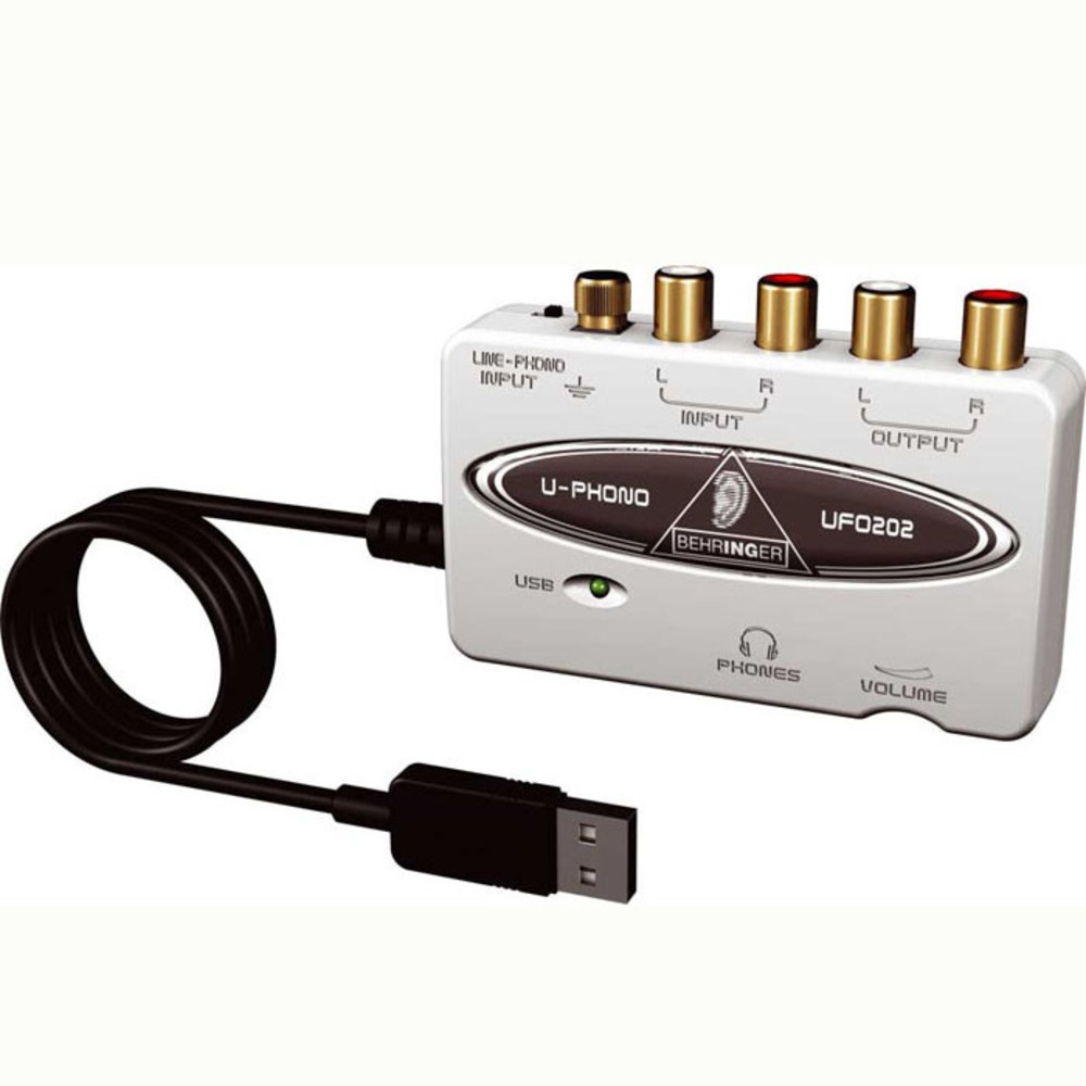 Внешняя звуковая карта с USB Behringer U-PHONO UFO202