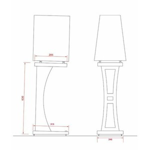 Стойка для акустики Rosso Fiorentino Fiesole Stand