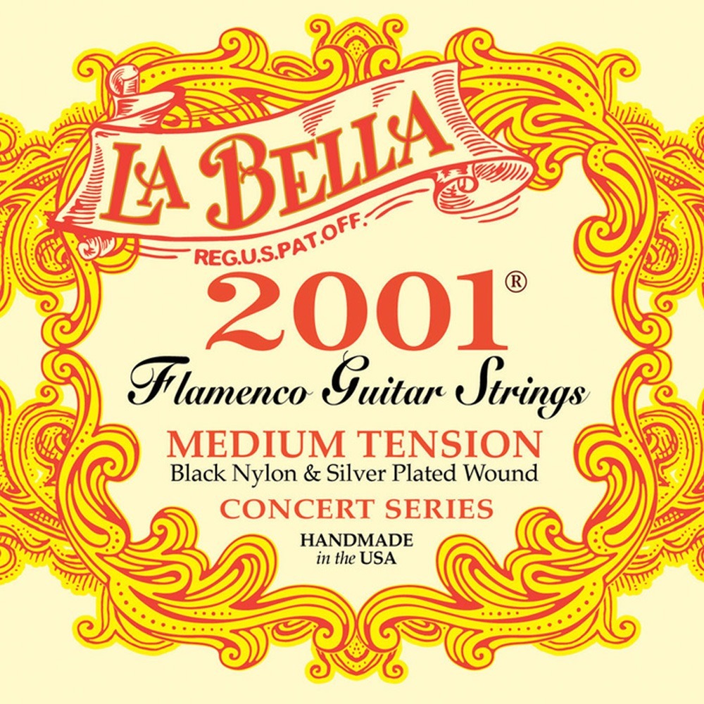 Струны для классической гитары LA BELLA 2001FM-Flamenco-Medium