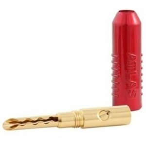 Разъем "Банана" Atlas Cables Achromatic Gold Z Plug Crimp - Red