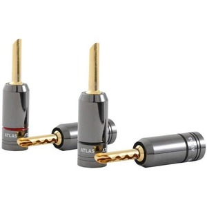 Разъем "Банана" Atlas Cables Metal Tin-Cobalt Z-plug Crimp red