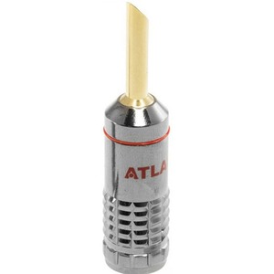 Разъем "Банана" Atlas Cables Metal Z-plug Screw красный