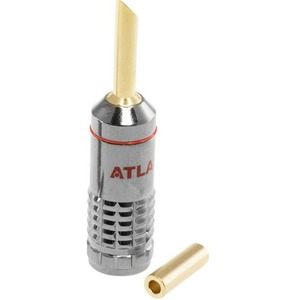 Разъем "Банана" Atlas Cables Metal Z-plug Crimp красный