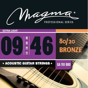 Струны для акустической гитары Magma Strings GA110B80