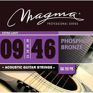 Струны для акустической гитары Magma Strings GA110PB