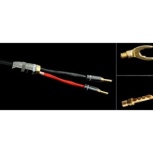 Акустический кабель Single-Wire Banana - Banana Atlas Cables Mavros Wired 2x4 5.0m Transpose Z plug Gold