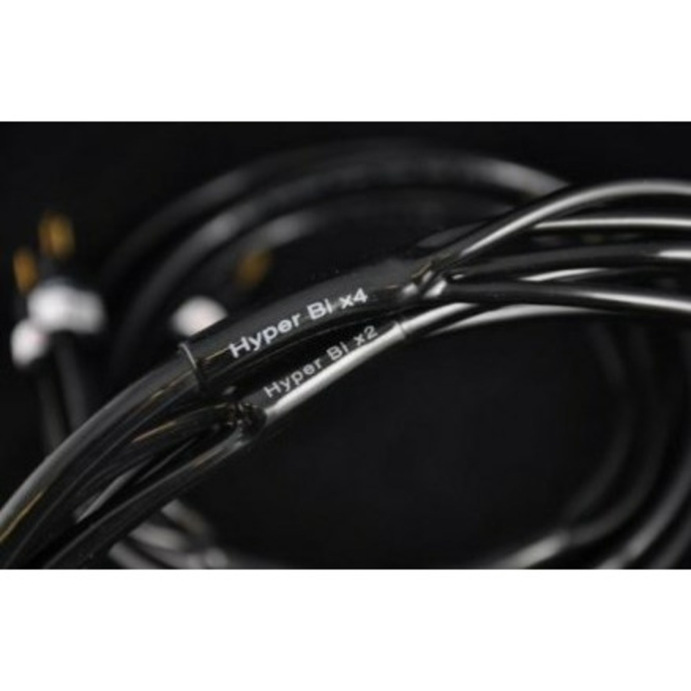 Акустический кабель Single-Wire Spade - Spade Atlas Cables Hyper Bi-Wire 2 to 4 5.0m Transpose Spade Gold